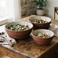 "Terracotta" Designer Deep Salad Bowl Set (3 pcs)